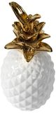 A & B Home Gold/White Ceramic Pineapple-1