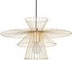 Zuo® Modern Azzi Gold Ceiling Lamp-0