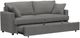 Monarch Specialties Inc. Centauri-13 Grey Convertible Full Sleeper Sofa Bed-1