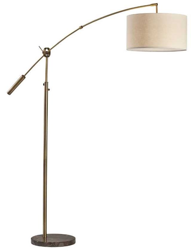 Adesso® Adler Brown Arc Floor Lamp-0
