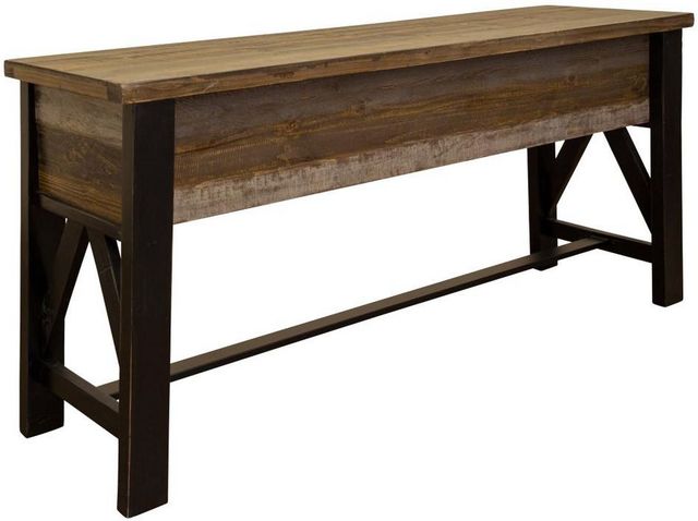 International Furniture Direct Loft Brown Counter Sofa Table-2