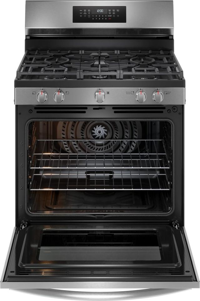 Frigidaire Gallery® 30” Stainless Steel Freestanding Rear Control Gas Range with AirFry-2