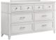 Bernards Nova II 3-Piece White Queen Panel Full Bedroom Set-3