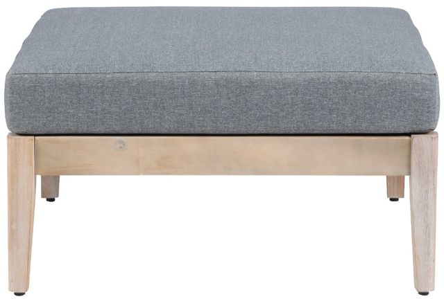 Linon Myrtle Grove Natural Fabric/Wooden Outdoor Ottoman-2