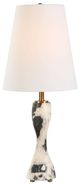 Uttermost® Marcela Black/White Buffet Lamp with Antique Brass Accent-0