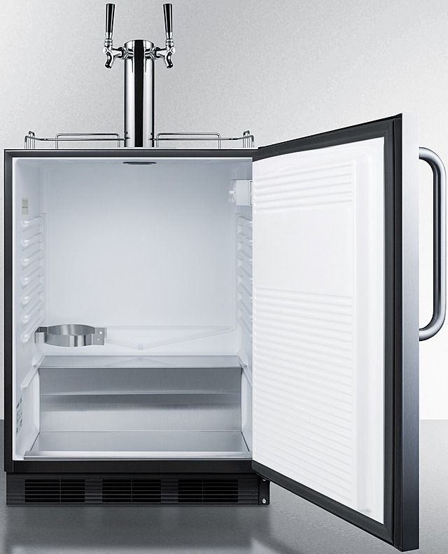Summit® Commercial 5.5 Cu. Ft. Stainless Steel Beer Cooler/Kegerator-2