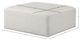 Meridian Furniture Cube Cream Vegan Leather Ottoman-2