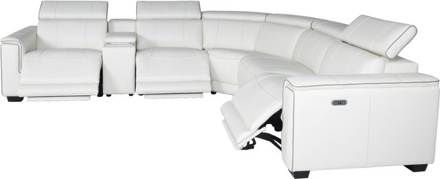 Steve Silver Co. Lorenzo 6-Piece White Dual-Power Reclining Modular-2