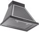 Ilve® Nostalgie II Noblesse 30" Glossy Black Wall Mounted Range Hood with Chrome Trim-1