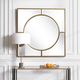 Uttermost® Stanford Brushed Gold Square Mirror-1