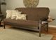 Kodiak Furniture Alamosa Linen Cocoa/Graystone Full Futon with Mattress-3
