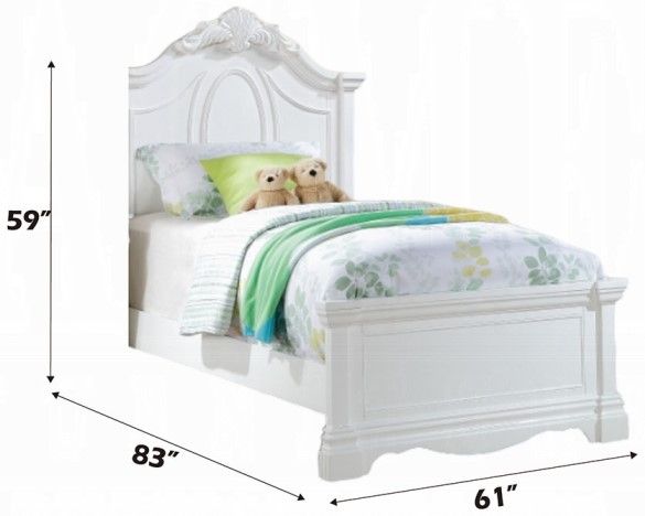 ACME Furniture Estrella White Full Youth Panel Bed-2