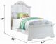 ACME Furniture Estrella White Full Youth Panel Bed-2