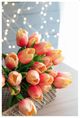 A & B Home Cerise Faux Tulip 9-Stem Bundle-5