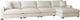 Elements International Arizona 4-Piece Steno Beige Right-Arm Facing Sectional and Chaise-0