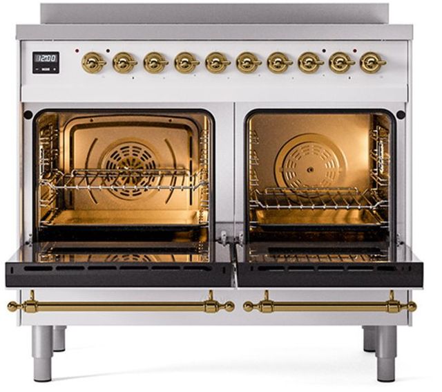 Ilve® Nostalgie II Series 40" White Pro Style Induction Range-2