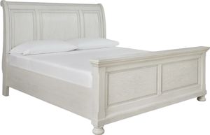 Signature Design by Ashley® Robbinsdale Antique White King Sleigh Bed