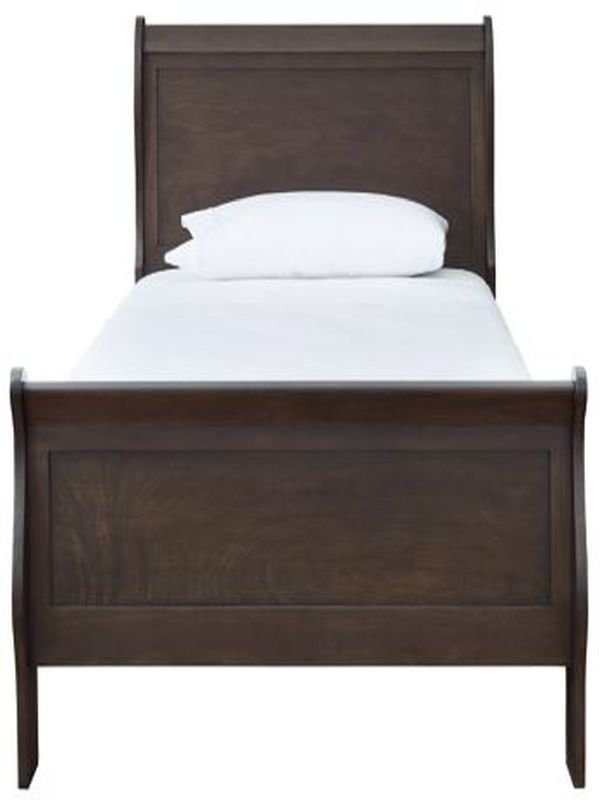 Signature Design by Ashley® Leewarden Dark Brown Twin Sleigh Bed-1