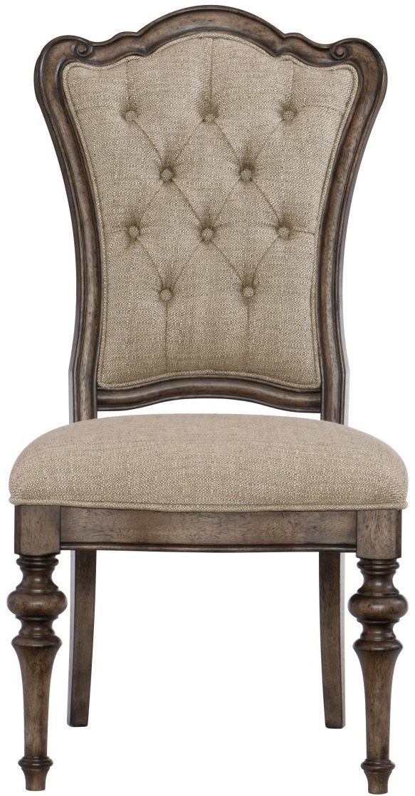 Mazin Furniture Heath Court Brown Side Dining Chair-1
