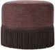 Four Hands Sinclair Laughlin Plum/Plum Fringe Ottoman-3