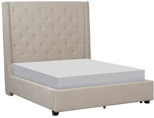 Mazin Furniture Fairborn Beige Full Panel Bed-0