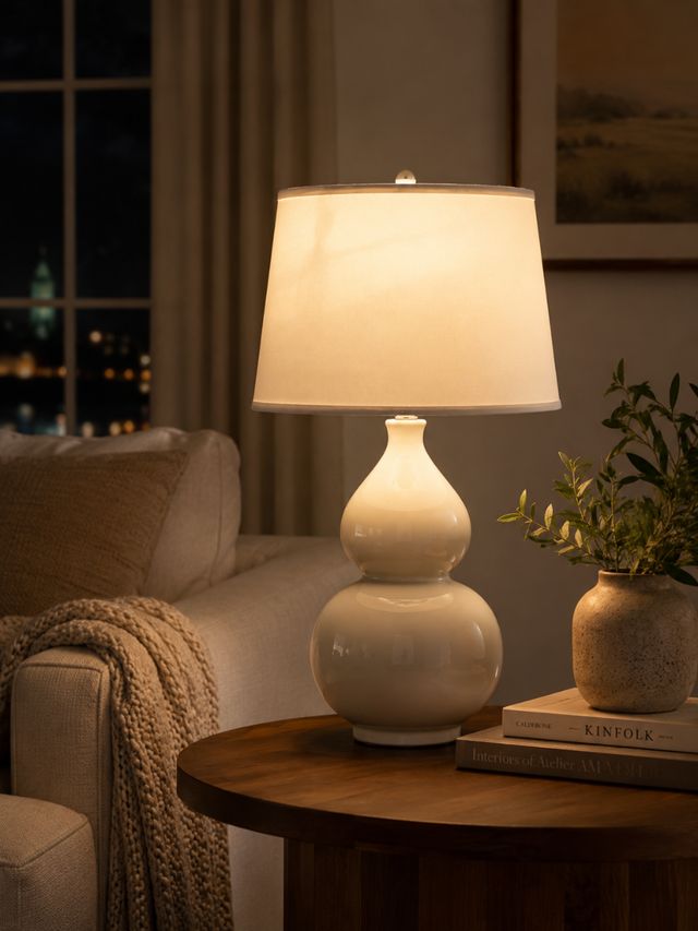 Signature Design by Ashley® Saffi Cream Table Lamp-2