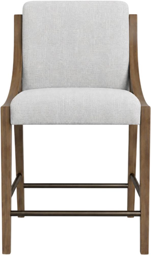 Bernards Elure Gray/Latte Sling Counter Stool-2