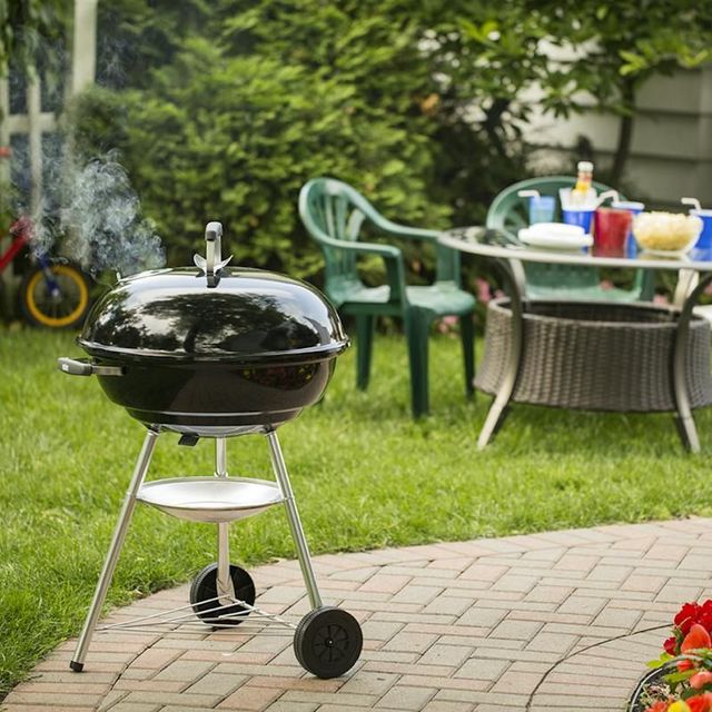 Weber® 22" Black Portable Charcoal Grill-4