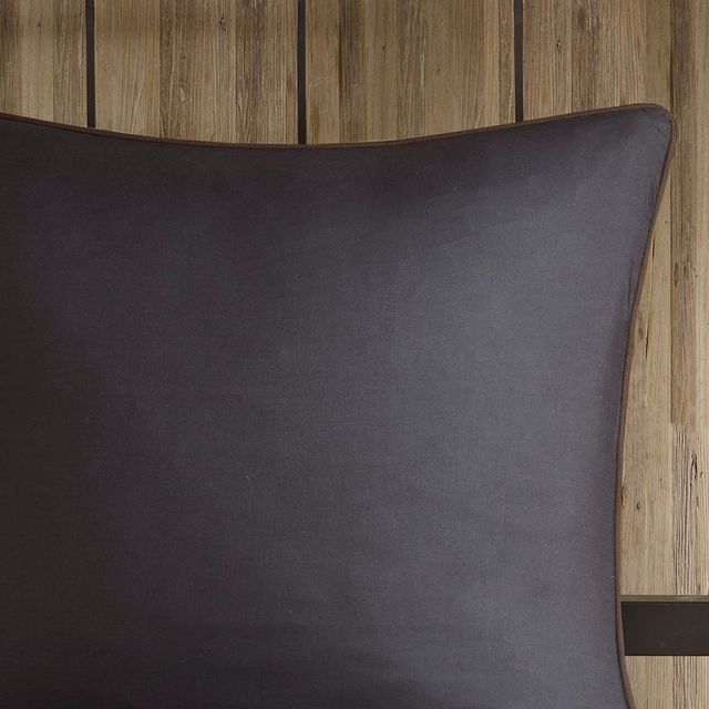 Olliix by Woolrich Grey/Brown California King Bitter Creek Oversized Comforter Set-4