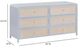 TOV Furniture Patty Blue 6-Drawer Dresser-2
