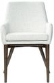 LH Home Fritz Dark Grey/Ivory Dining Arm Chair-4