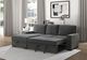 Homelegance® Morelia 2-Piece Dark Gray Left-Arm Facing Pull-out Sleeper Sectional and Chaise-1