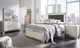 Signature Design by Ashley® Lonnix 5-Piece Silver Full Upholstered Panel Headboard Set-5