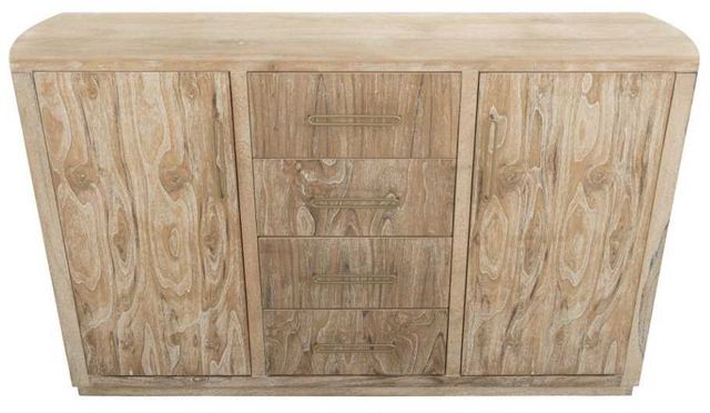 International Furniture Direct Balam Stained White Buffet-4