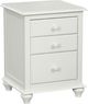 John Thomas Furniture® Cottage White 3-Drawer Nightstand-0