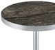 Coaster® Cazen Gray Faux Marble Top Side Table with Chrome Metal Base-2