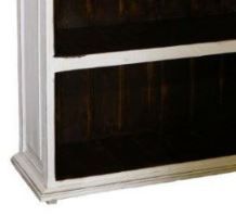 Million Dollar Rustic Weathered White Large Bookcase-1