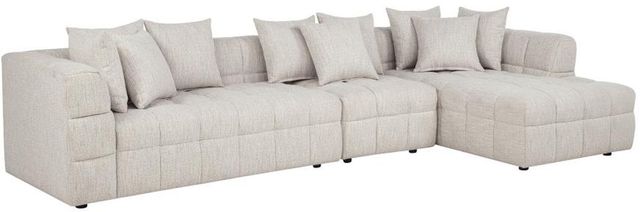 Coaster® Amara 3-Piece Ivory L-Shaped Sectional Sofa-0