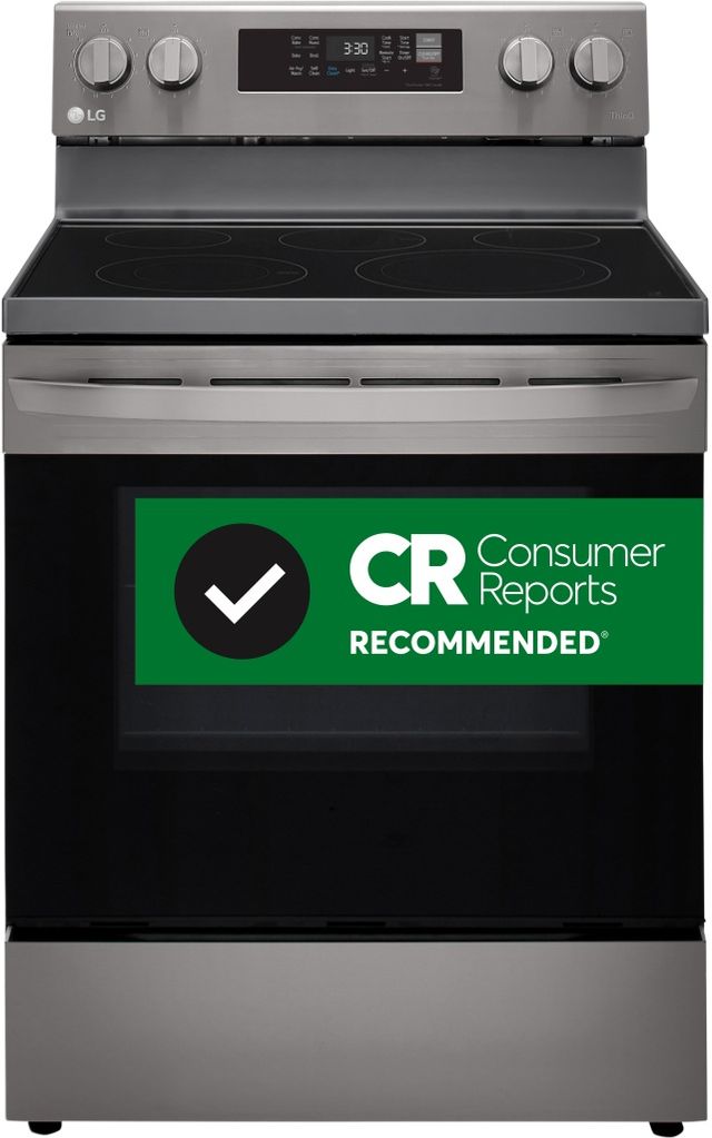 LG 30" PrintProof™ Black Stainless Steel Freestanding Electric Range-1
