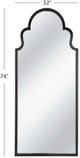 Bassett Mirror Van Black Floor Mirror-3