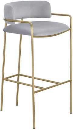 Coaster® Comstock Grey Upholstered Low Back Stool