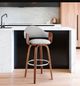 Armen Living Daxton Gray/Walnut Bar Stool-3