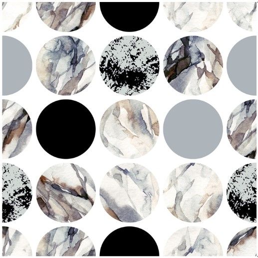 Classy Living Marbled Monochrome Dot Medley Wall Art-0