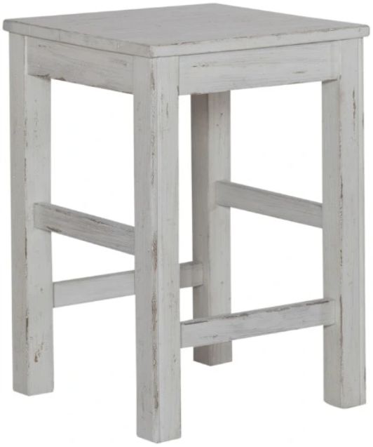 Liberty Furniture River Place Riverstone White Console Stool-0