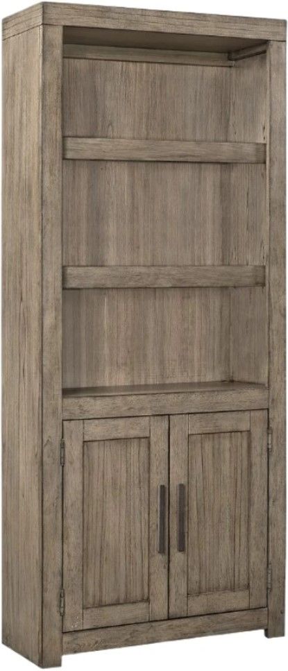 aspenhome® Modern Loft Graystone Door Bookcase-0