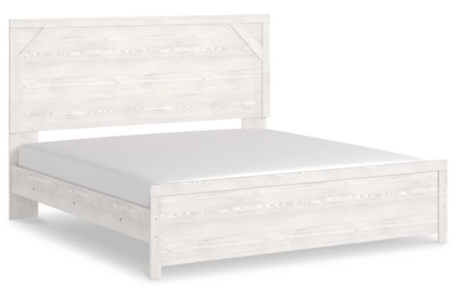 Signature Design by Ashley® Gerridan 5-Piece Gray/White King Panel Bed Set-1