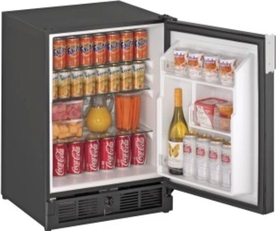 U-Line® ADA Series 21" 3.3 Cu. Ft. Black Under the Counter Refrigerator-2