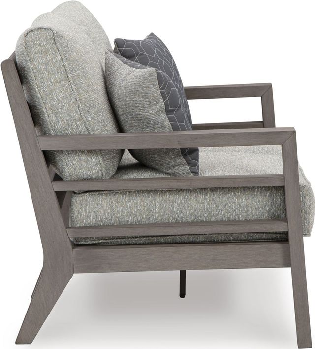 Signature Design by Ashley® Hillside Barn Gray/Brown Outdoor Loveseat with Cushion-3