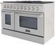 Kucht Professional KNG Series 48" Stainless Steel Pro Style Liquid Propane Gas Range with Silver Door-4
