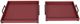 StyleCraft Norman Wyatt Home 2-Piece Red Pear Wooden Tray Set-0